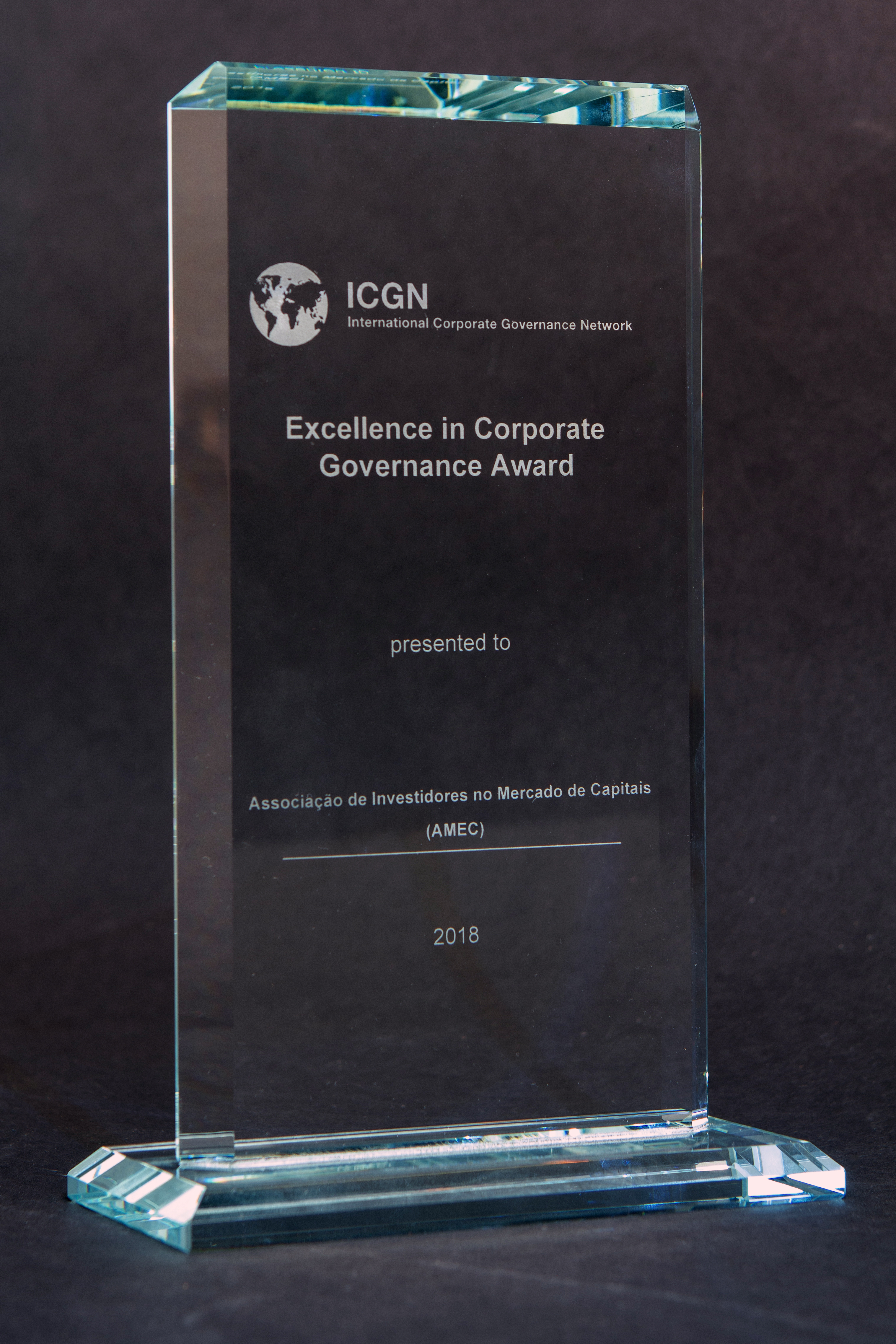 Amec recebe o prêmio “Excellence in Corporate Governance Award” da ICGN, em Milão