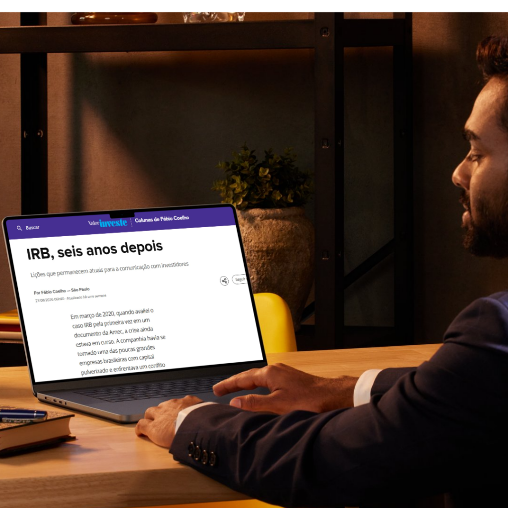 Valor Investe: Artigo analisa a atualidade e as lições do caso IRB